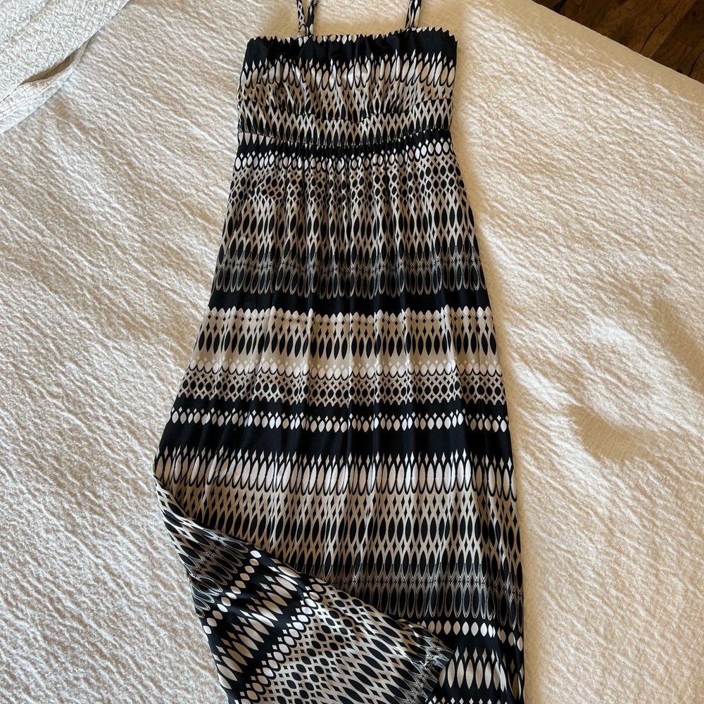 Soma dress, size M- black and taupe